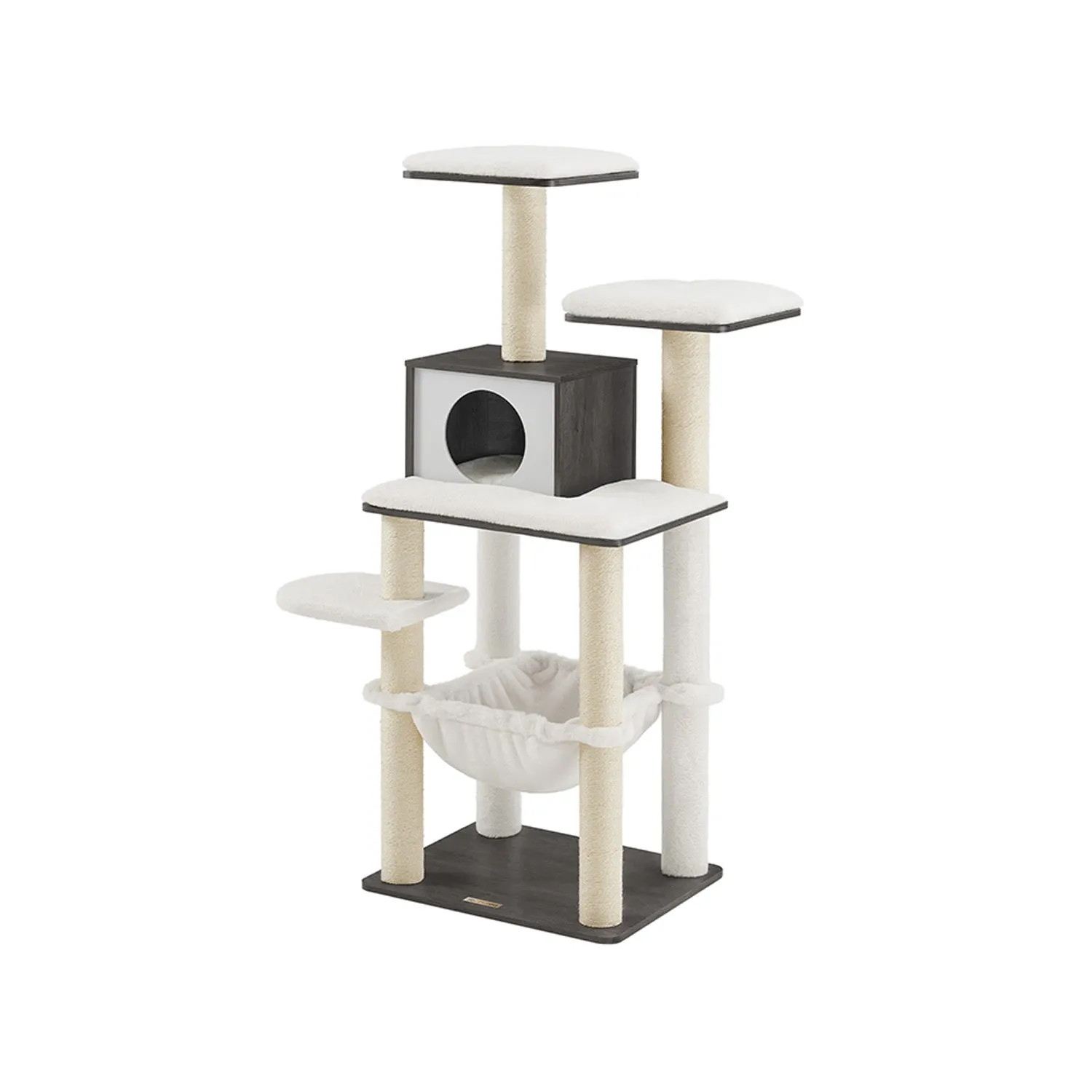 54.3-Inch Cat Tower with Scratching Posts