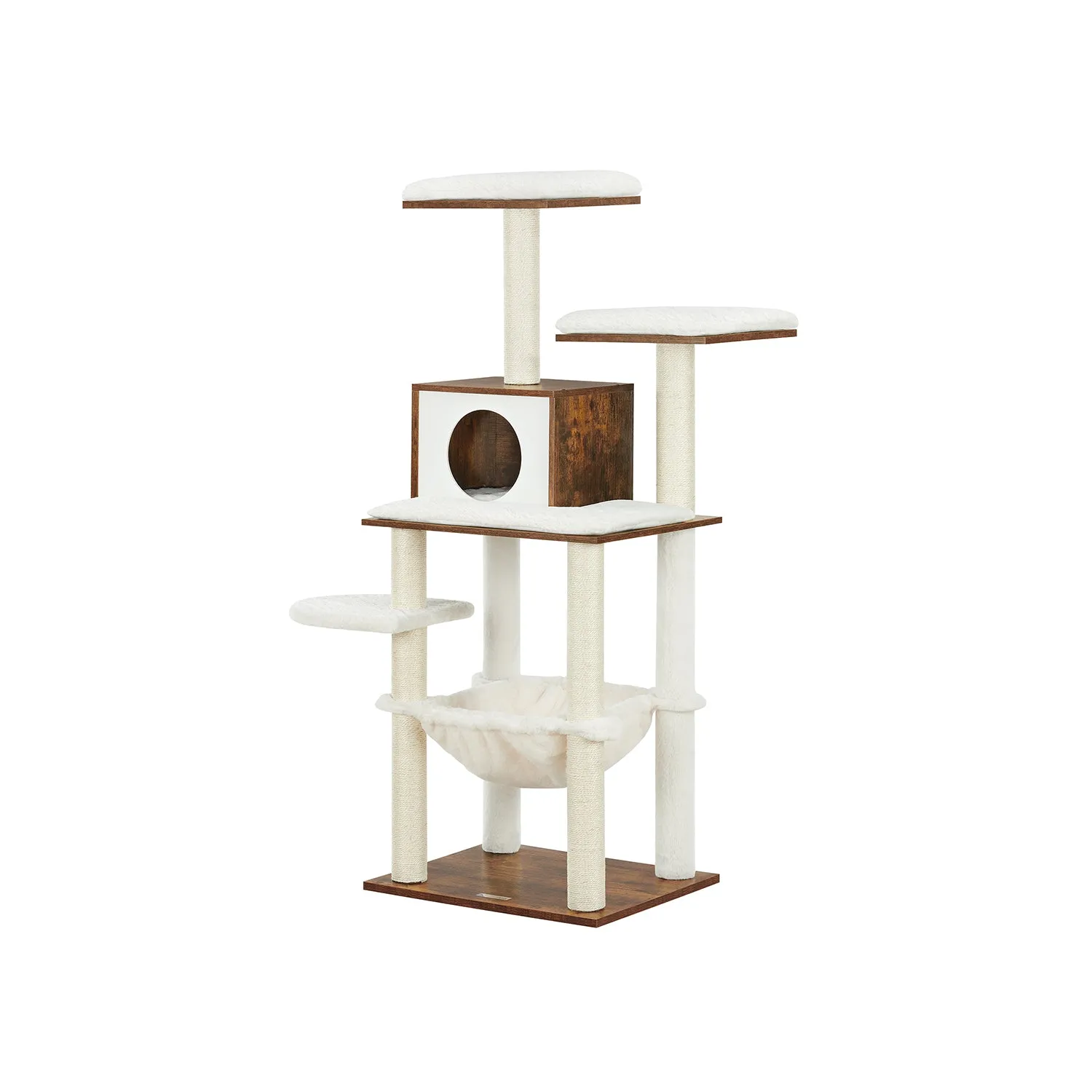 54.3-Inch Cat Tower with Scratching Posts