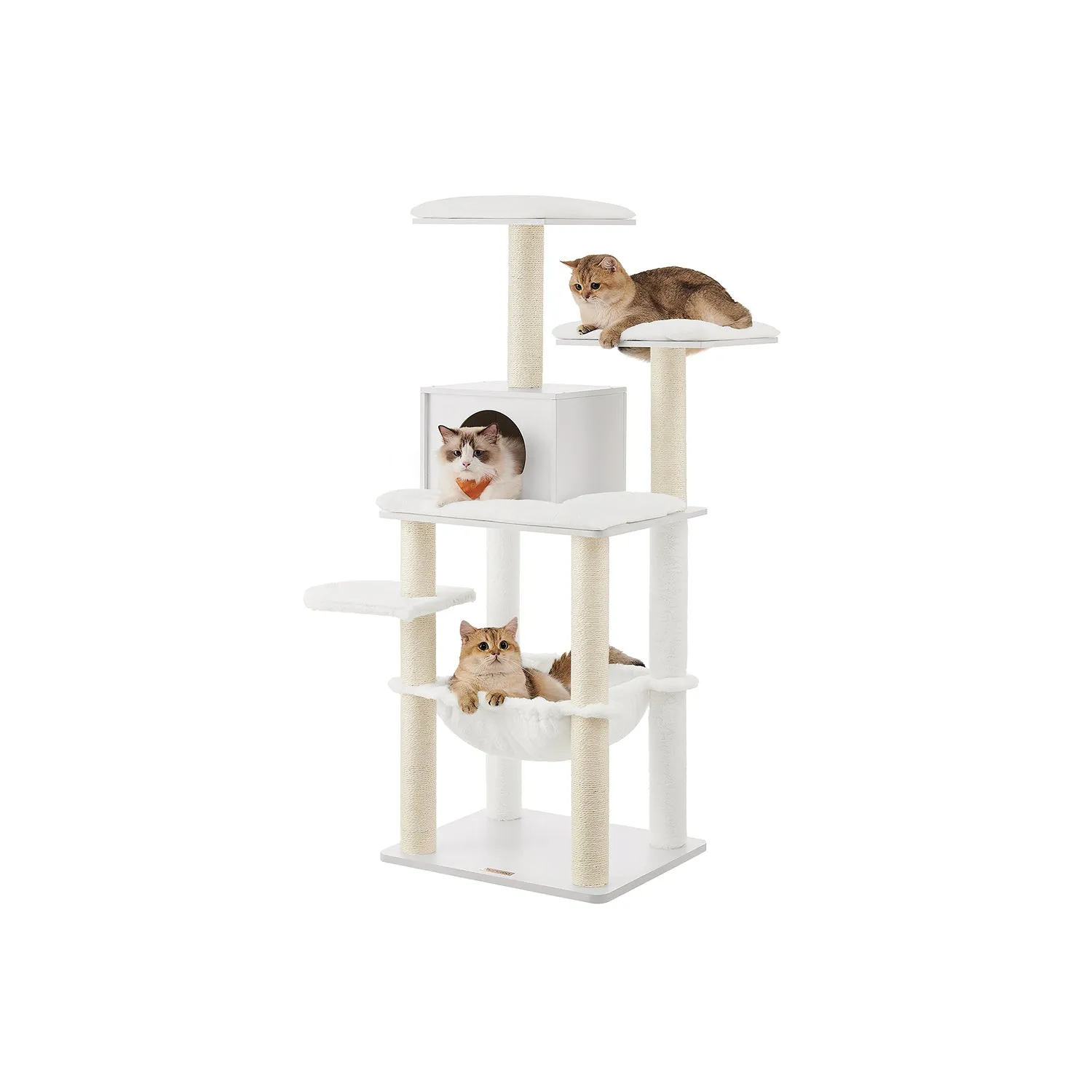 54.3-Inch Cat Tower with Scratching Posts