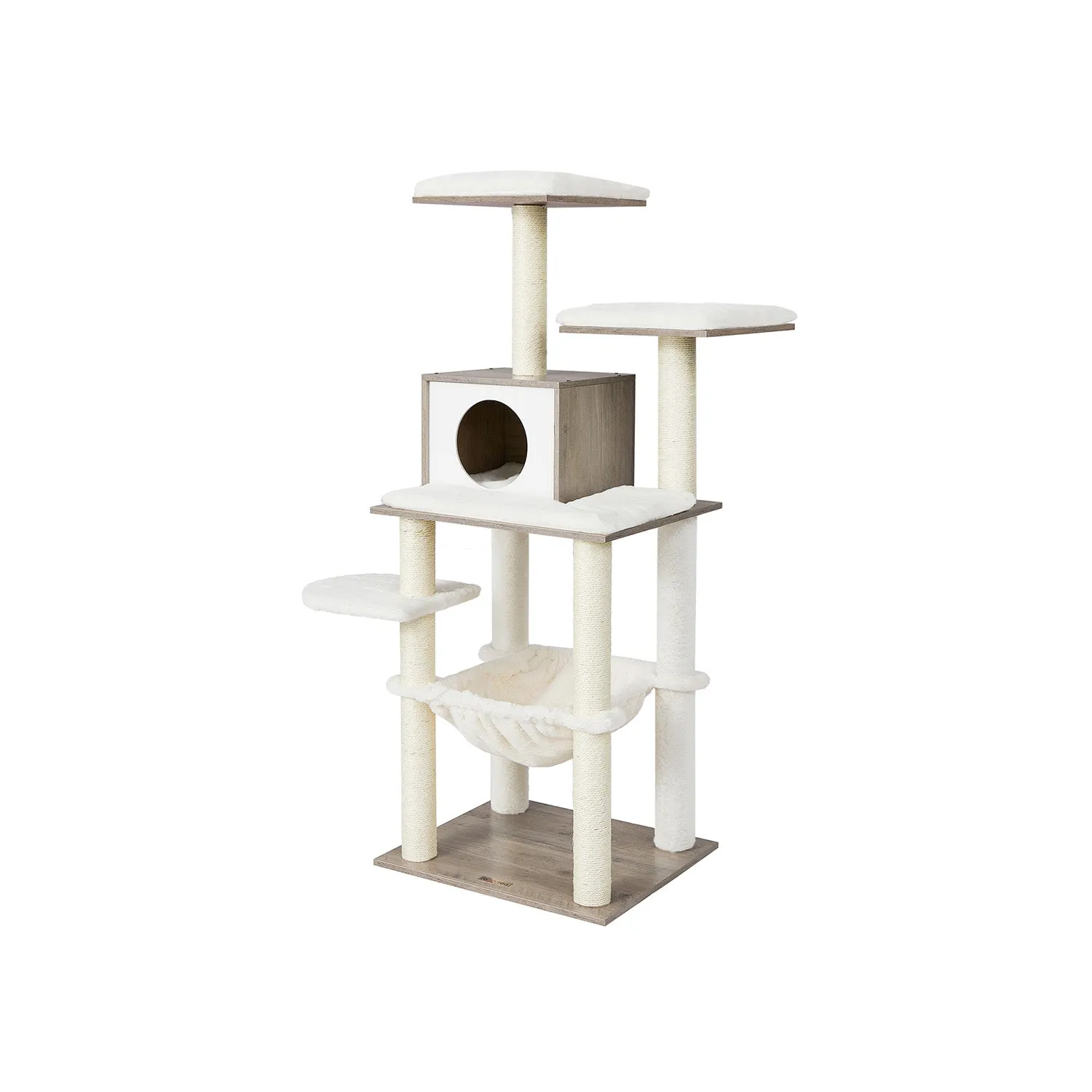 54.3-Inch Cat Tower with Scratching Posts
