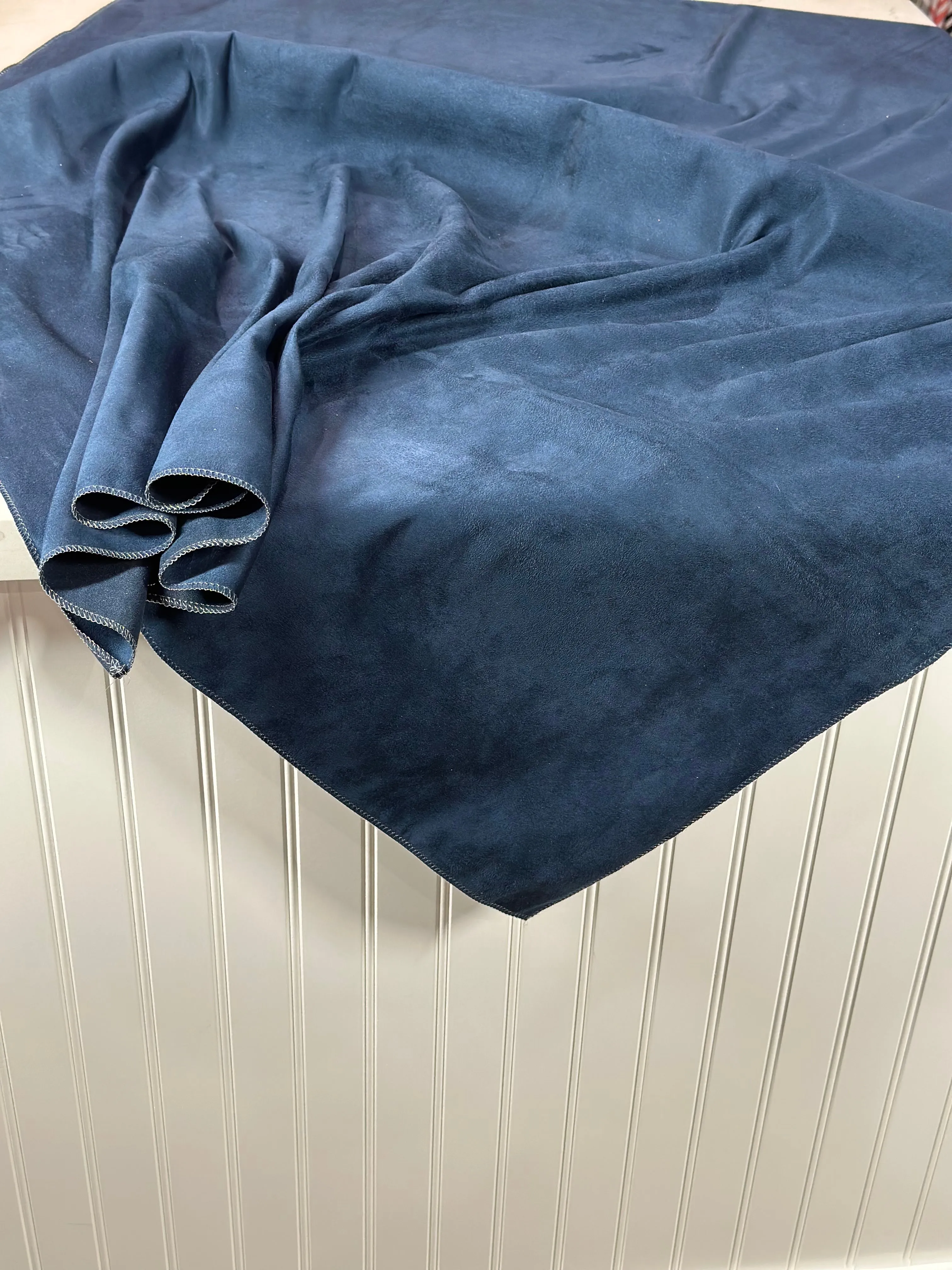 5pcs - Microfiber Suede Table Linen 60"x144" Banquet - Navy
