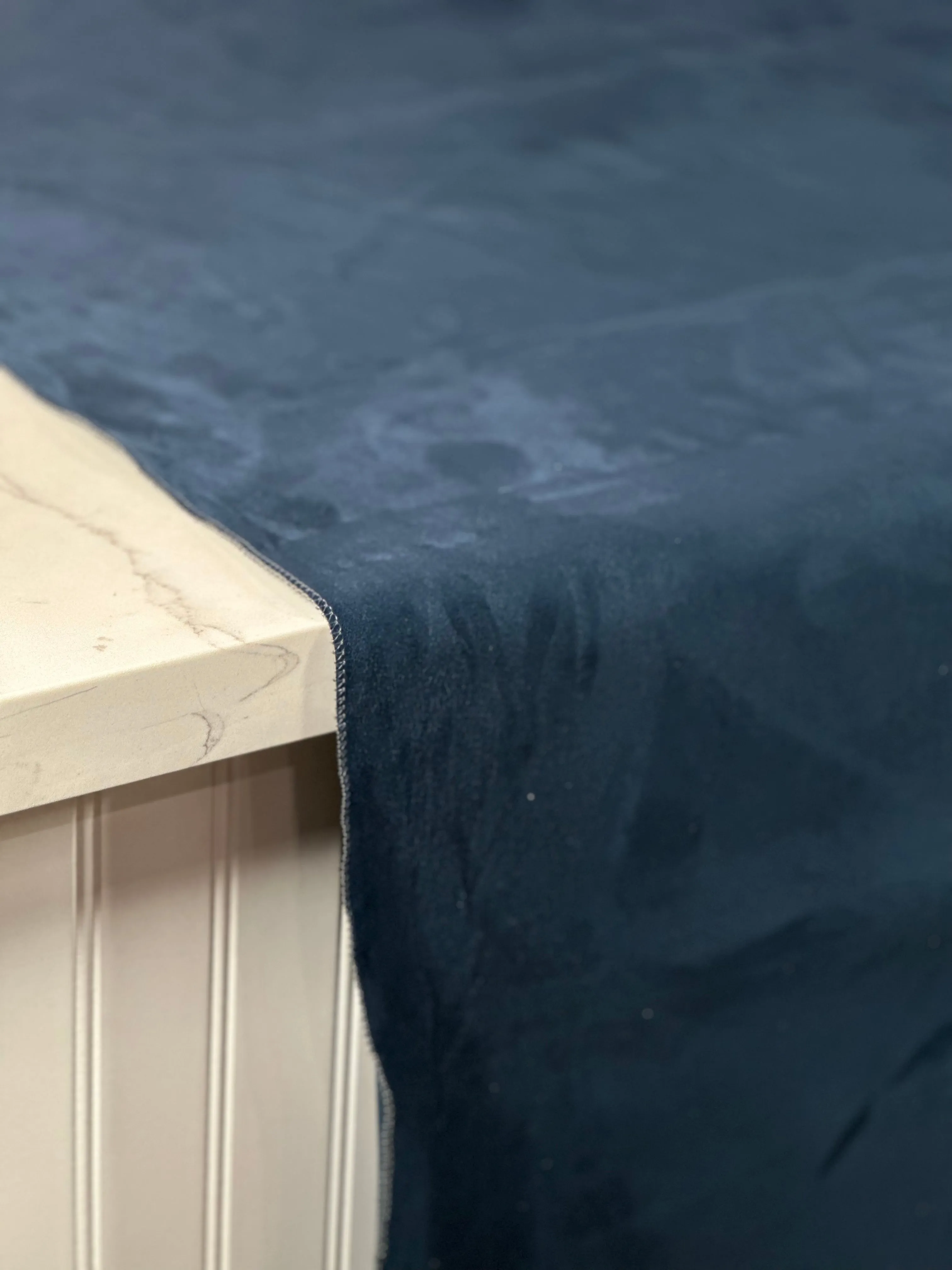 5pcs - Microfiber Suede Table Linen 60"x144" Banquet - Navy