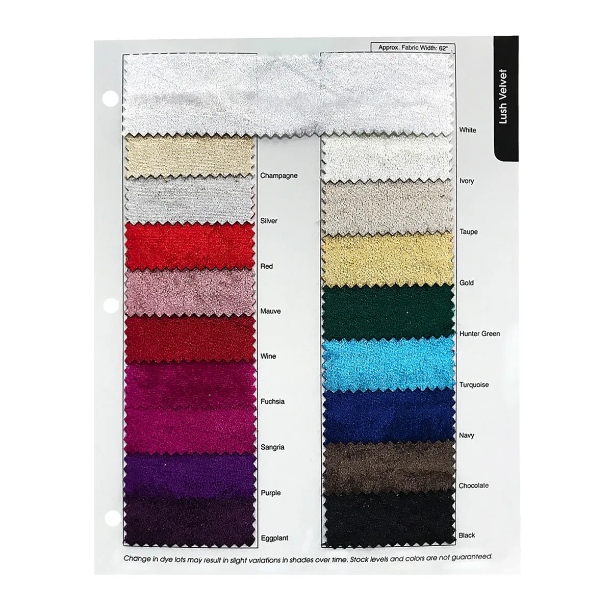 7pcs - Lush Velvet Table Runner 14"x108" - Ivory