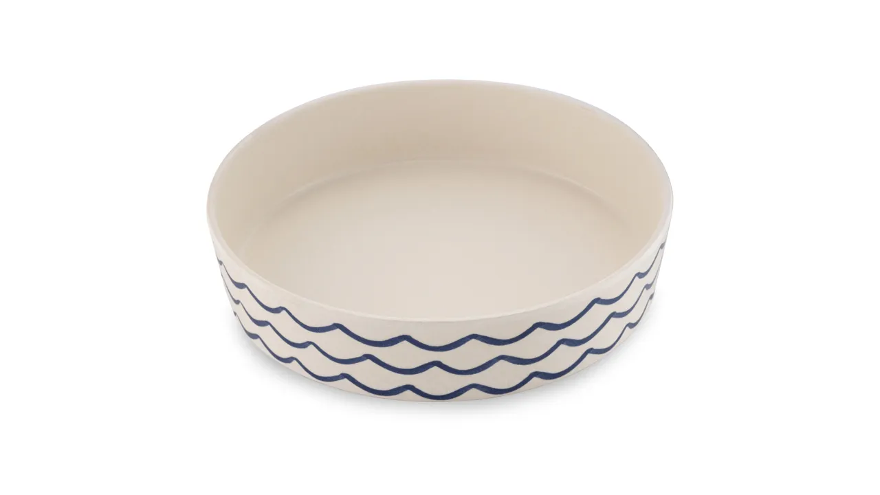 Beco Classic Bamboo Ocean Waves Cat Bowl 200ml