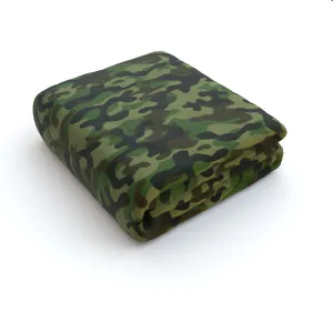 Blanket Throws - Camo Green