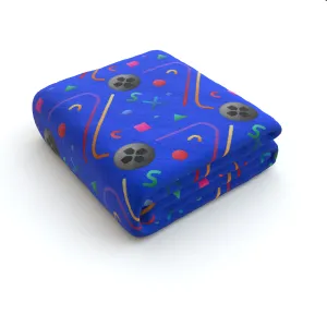 Blanket Throws - Controllerz Blue
