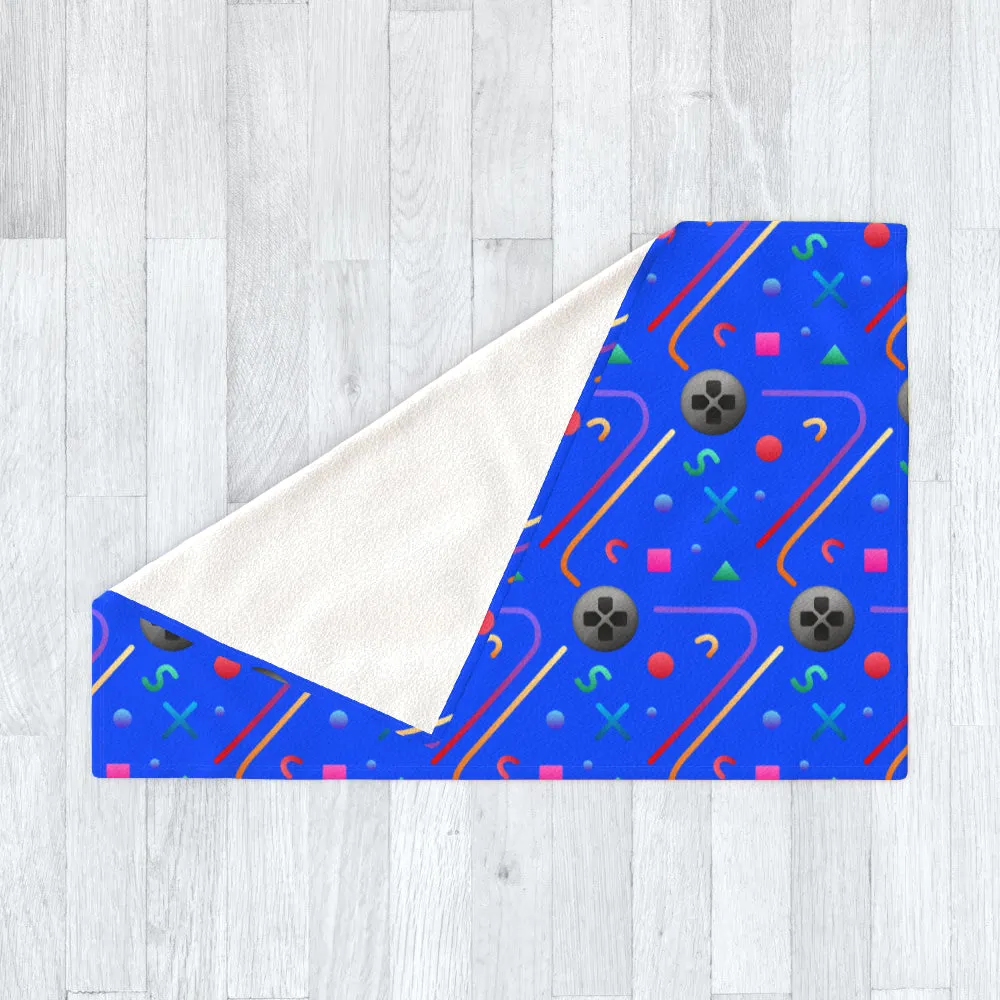 Blanket Throws - Controllerz Blue