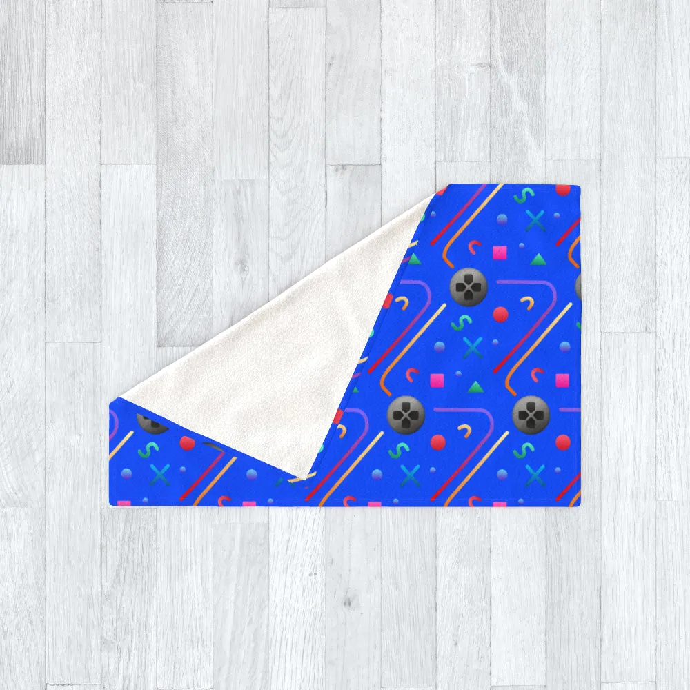 Blanket Throws - Controllerz Blue
