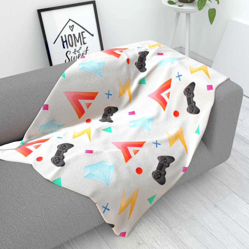 Blanket Throws - Gamers Play Grey