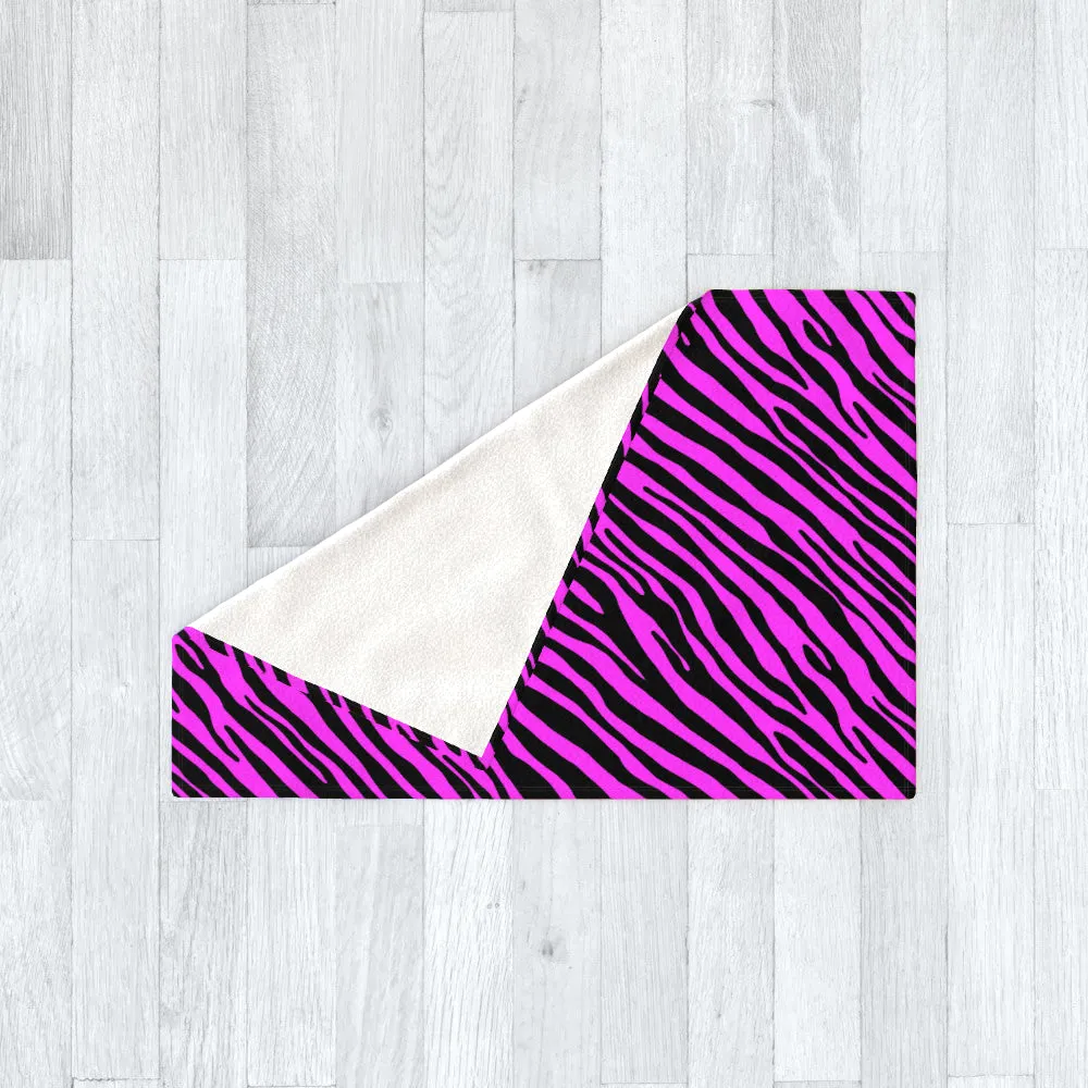 Blanket Throws - Pink Zebra