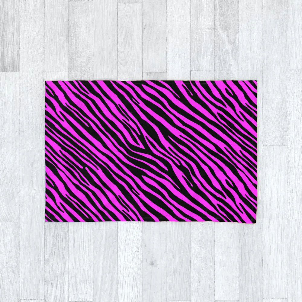 Blanket Throws - Pink Zebra