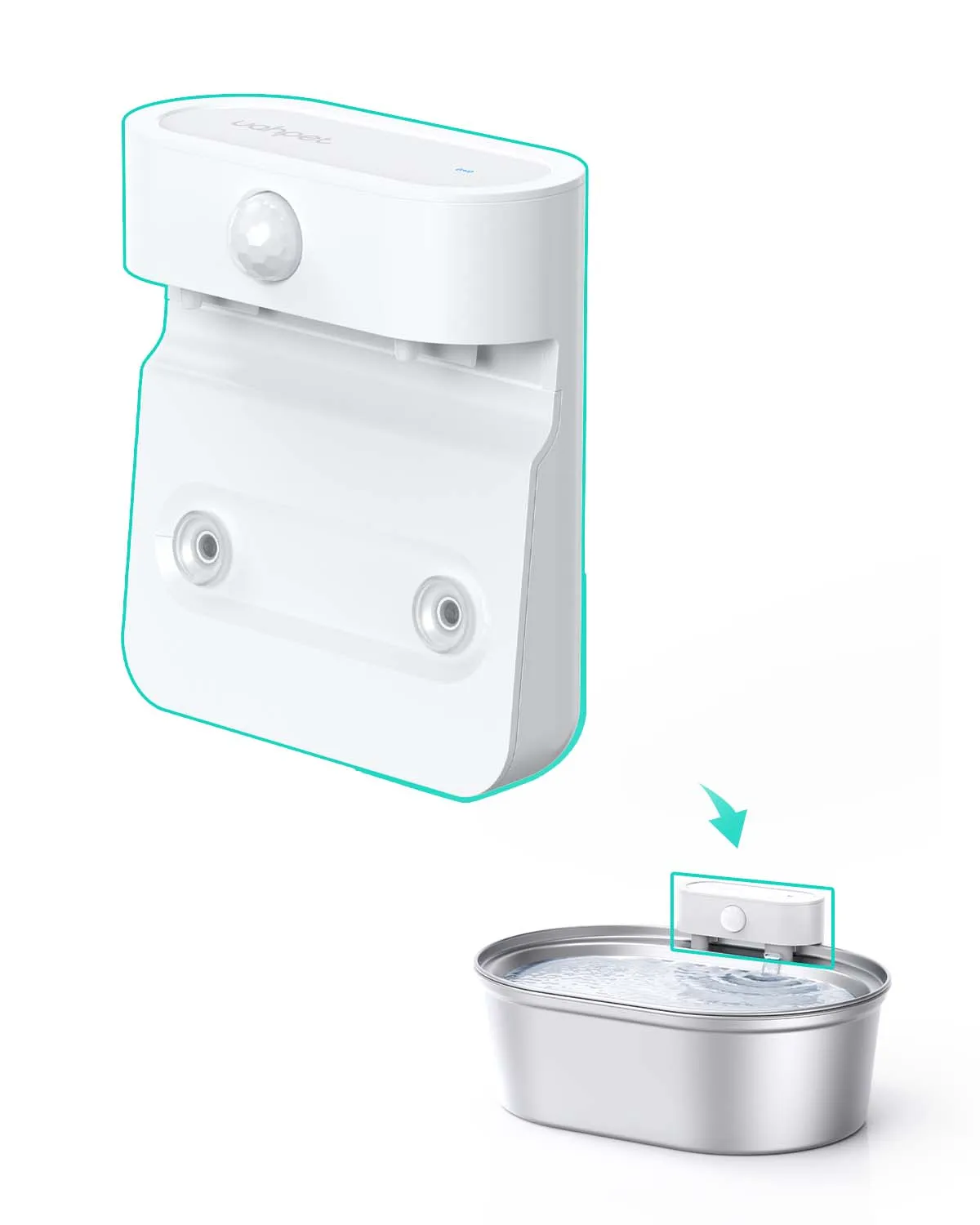 [BOGO] Stainless Steel Pet Water Fountain & Free Cat Bowl