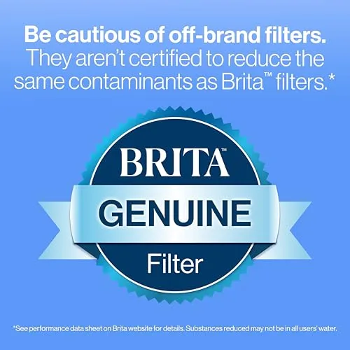 Brita UltraMax Large Water Dispenser With Standard Filter, BPA-Free, Replaces 1,800 Plastic Water Bottles a Year, Lasts Two Months or 40 Gallons, Includes 1 Filter, Kitchen Accessories, Large - 27-Cup