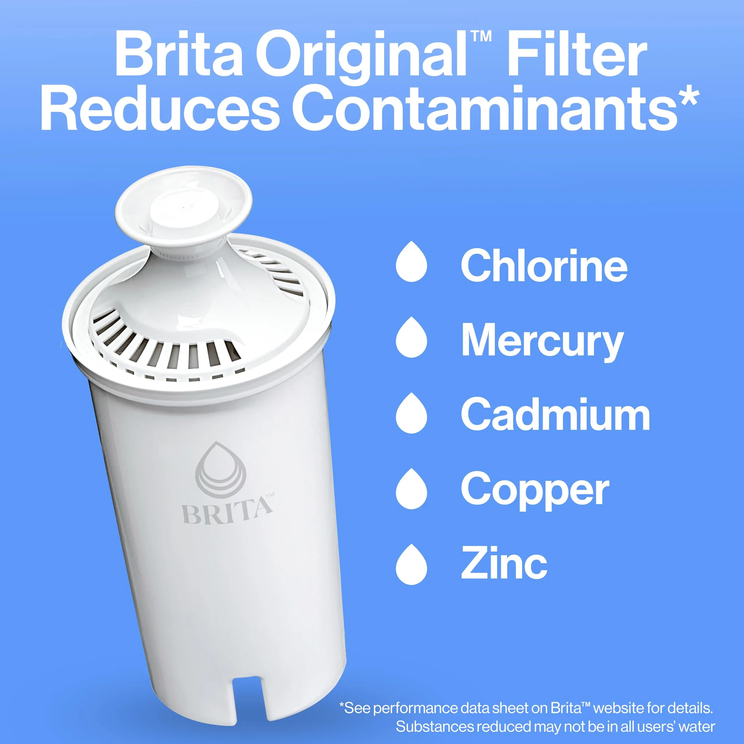 Brita UltraMax Large Water Dispenser With Standard Filter, BPA-Free, Replaces 1,800 Plastic Water Bottles a Year, Lasts Two Months or 40 Gallons, Includes 1 Filter, Kitchen Accessories, Large - 27-Cup