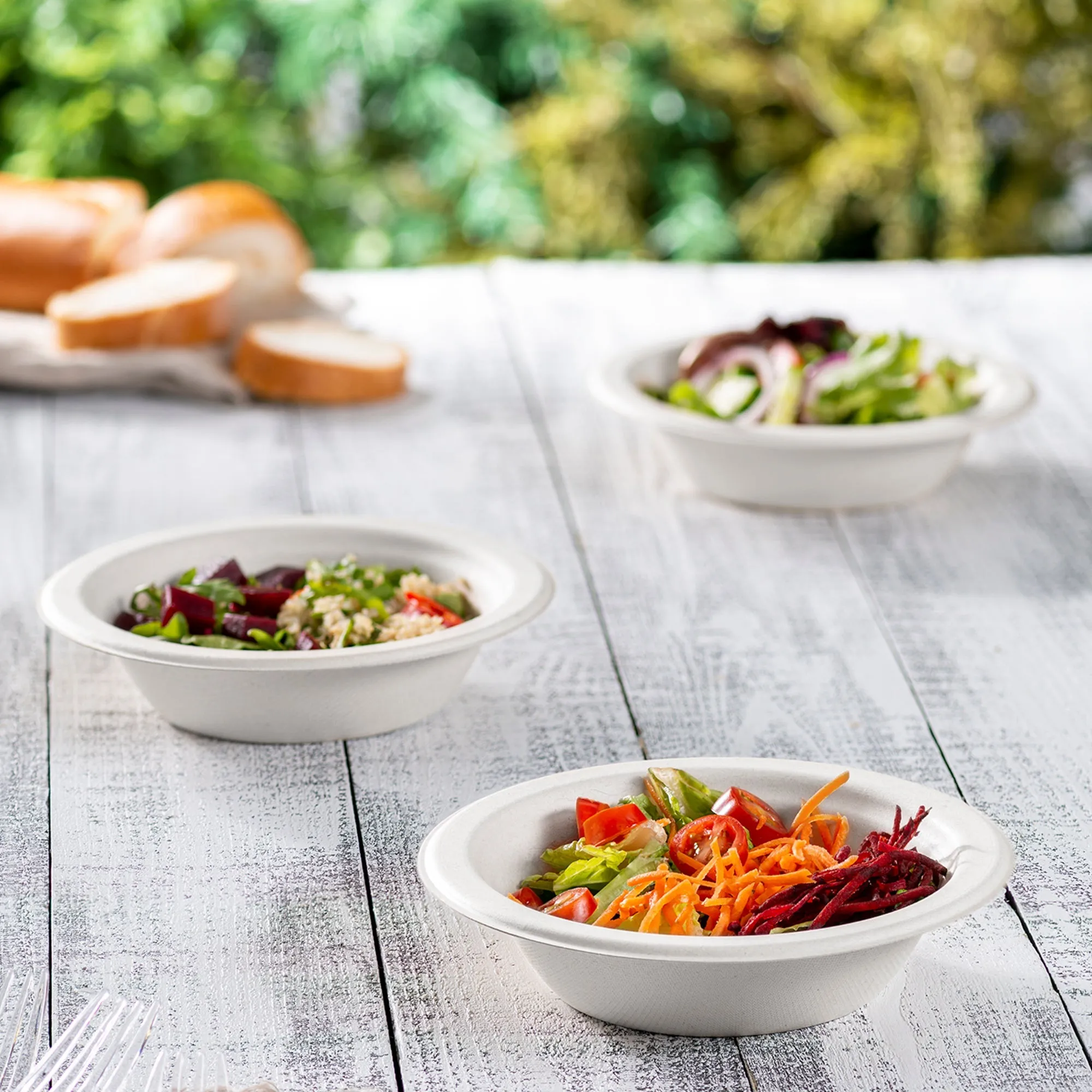 [Case of 1000] 100% Compostable 12 oz Heavy-Duty Soup Bowls Eco-Friendly Disposable Sugarcane Paper Bowls