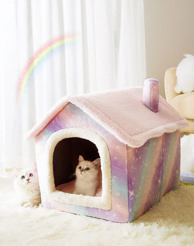 Cat Bed Sleep House Warm Cave