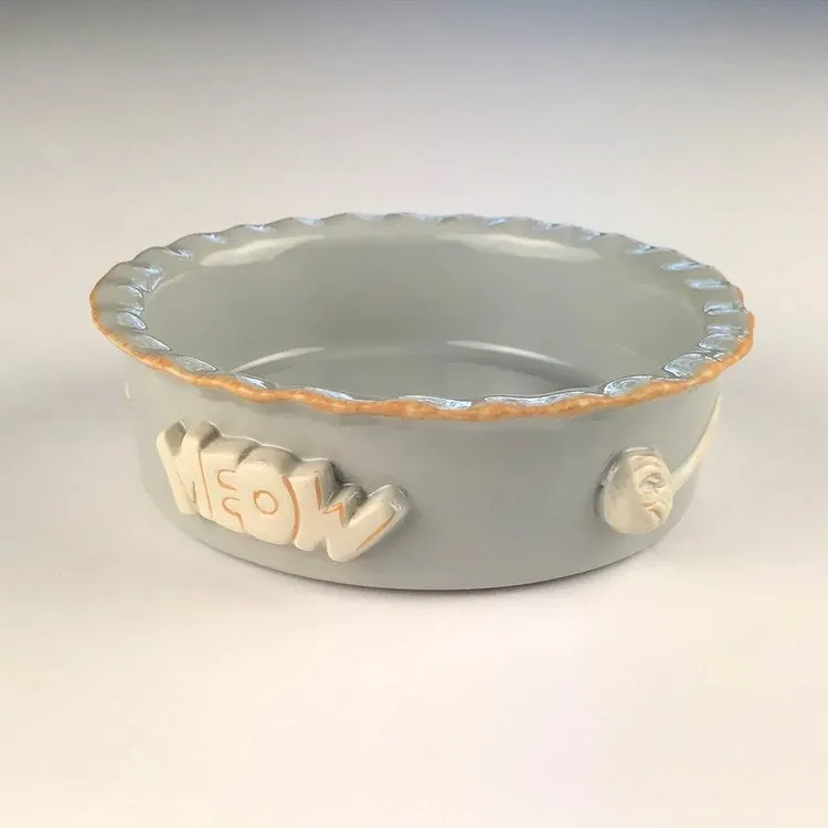 Cat Food/Water Bowl - French Gray