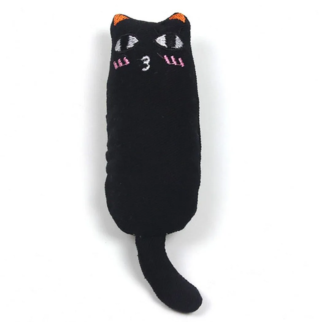 Cat Grinding Catnip Funny Interactive Plush Pet Kitten Chewing Toy Claws Thumb Bite Toy