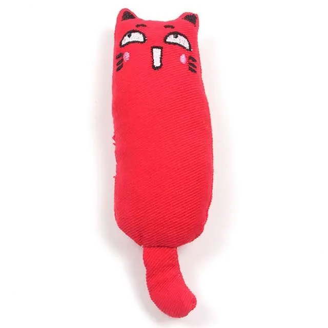 Cat Grinding Catnip Funny Interactive Plush Pet Kitten Chewing Toy Claws Thumb Bite Toy