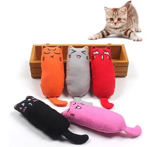 Cat Grinding Catnip Funny Interactive Plush Pet Kitten Chewing Toy Claws Thumb Bite Toy