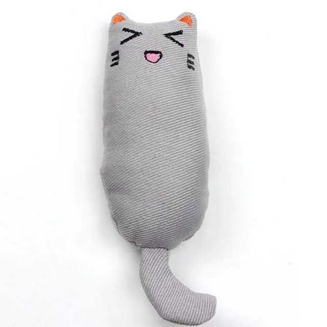 Cat Grinding Catnip Funny Interactive Plush Pet Kitten Chewing Toy Claws Thumb Bite Toy