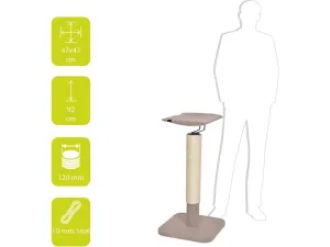 CAT SCRATCHING POLE IWAKI 47x47x92cm brown