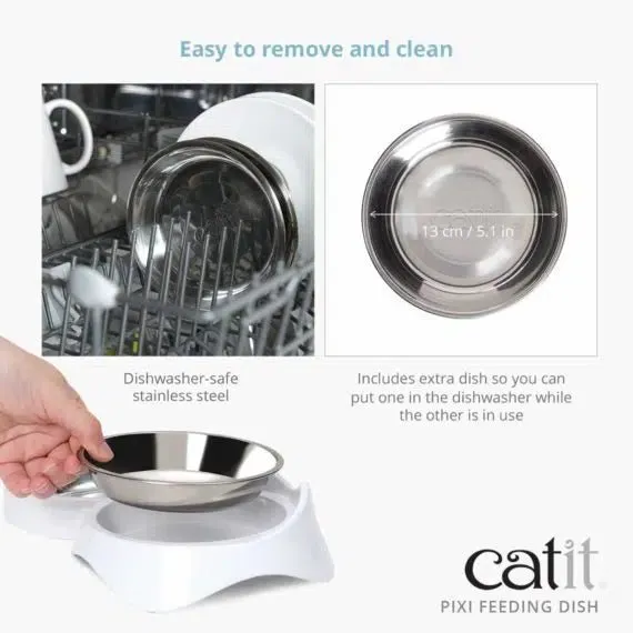 Catit PIXI Feeding Dish (double dish or single)