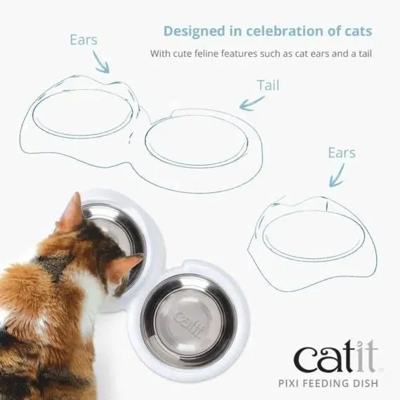 Catit PIXI Feeding Dish (double dish or single)