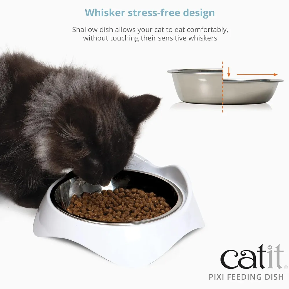 Catit Pixi Single Food Dish White