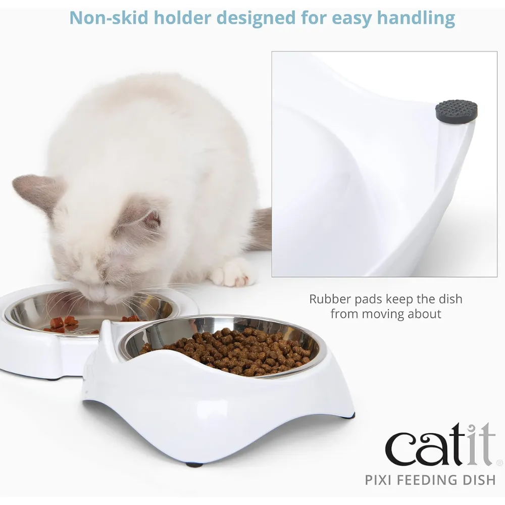 Catit Pixi Single Food Dish White