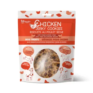 Chicken Jerky Cookies with Sweet Potato Chips