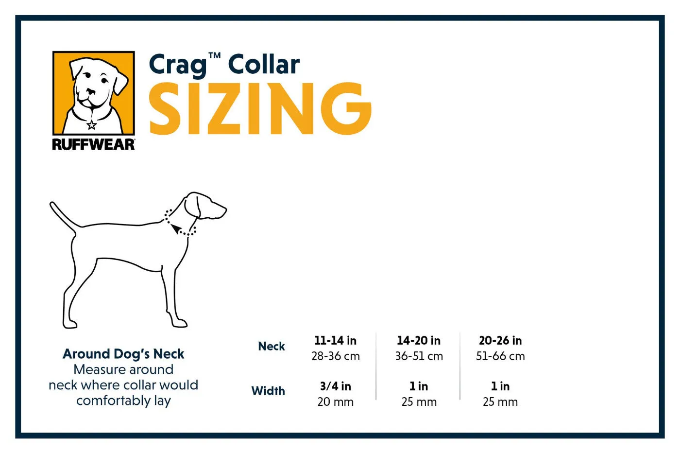 Crag Dog Collar - Everyday Collar with Reflective Trim