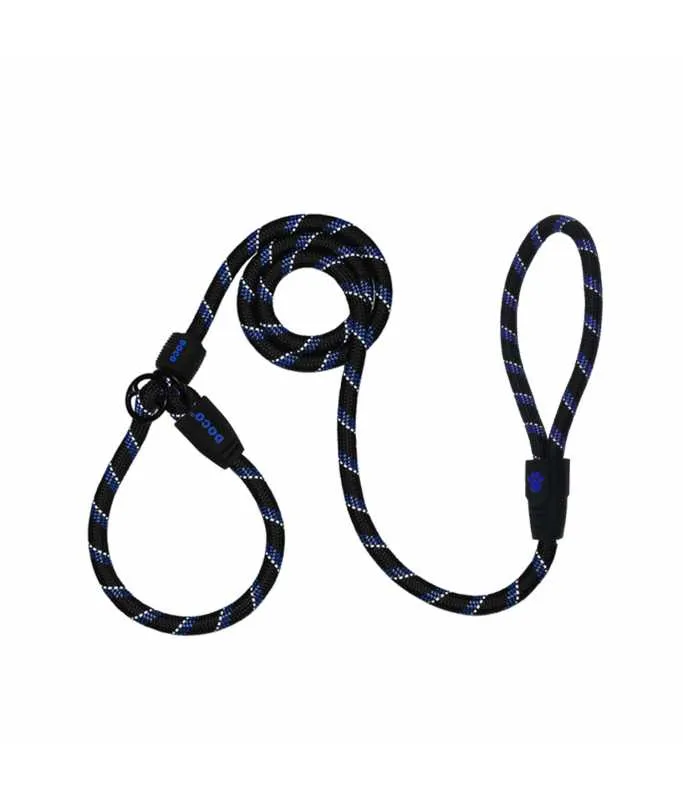 DOCO Reflective Rope - Slip On Collar Leash 5ft L Ø13mm X 150cm 30cm - Blue