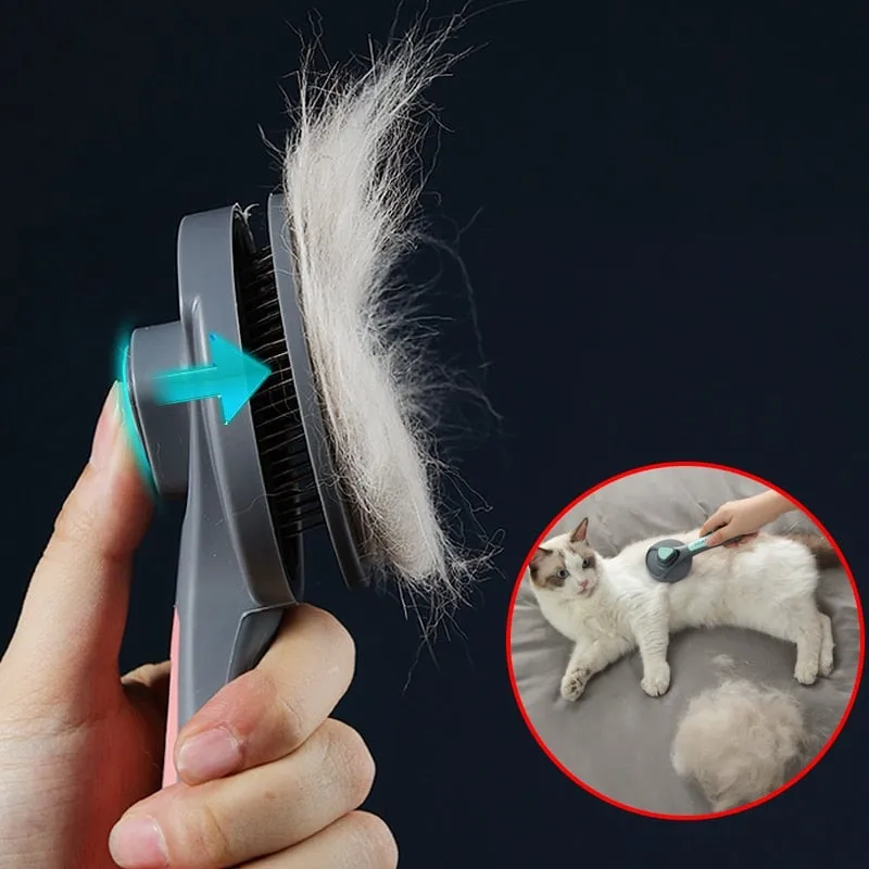 Easy Clean Pet Comb For Cats, Dogs Pet Fur Shedding