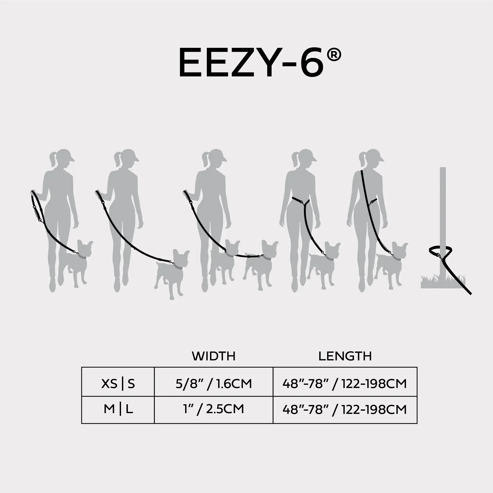 EEZY-6® Reflective Dog Leash | Red