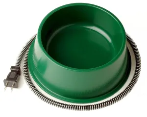 Farm Innovators QT-1 Heated Pet Bowl, Green, 1-Quart, 25-Watts