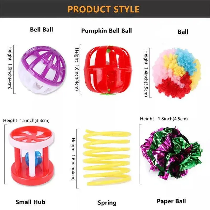 Fast Shipping 20-Piece Assorted Cat Toys Set