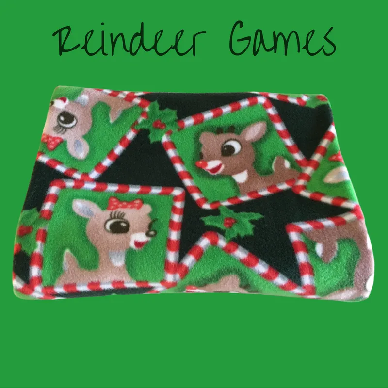Fleece Blanket Reindeer Games