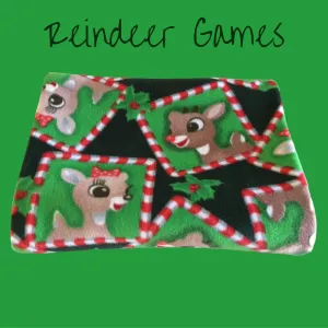 Fleece Blanket Reindeer Games