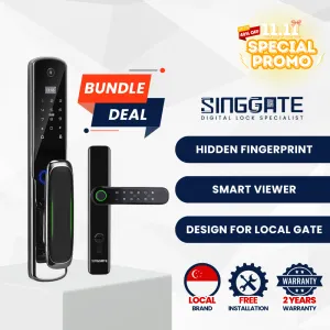 FR009 Door   FM021 Gate Digital Lock Bundle