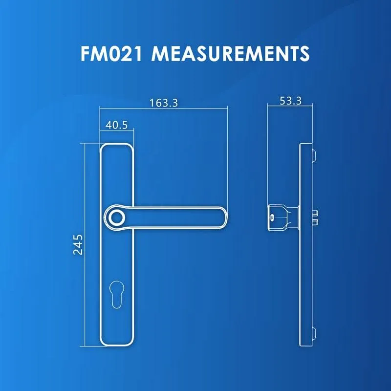 FR009 Door   FM021 Gate Digital Lock Bundle