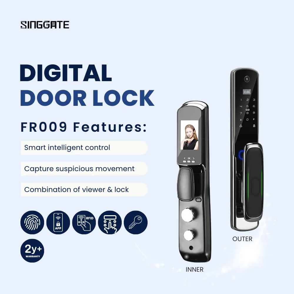 FR009 Door   FM021 Gate Digital Lock Bundle