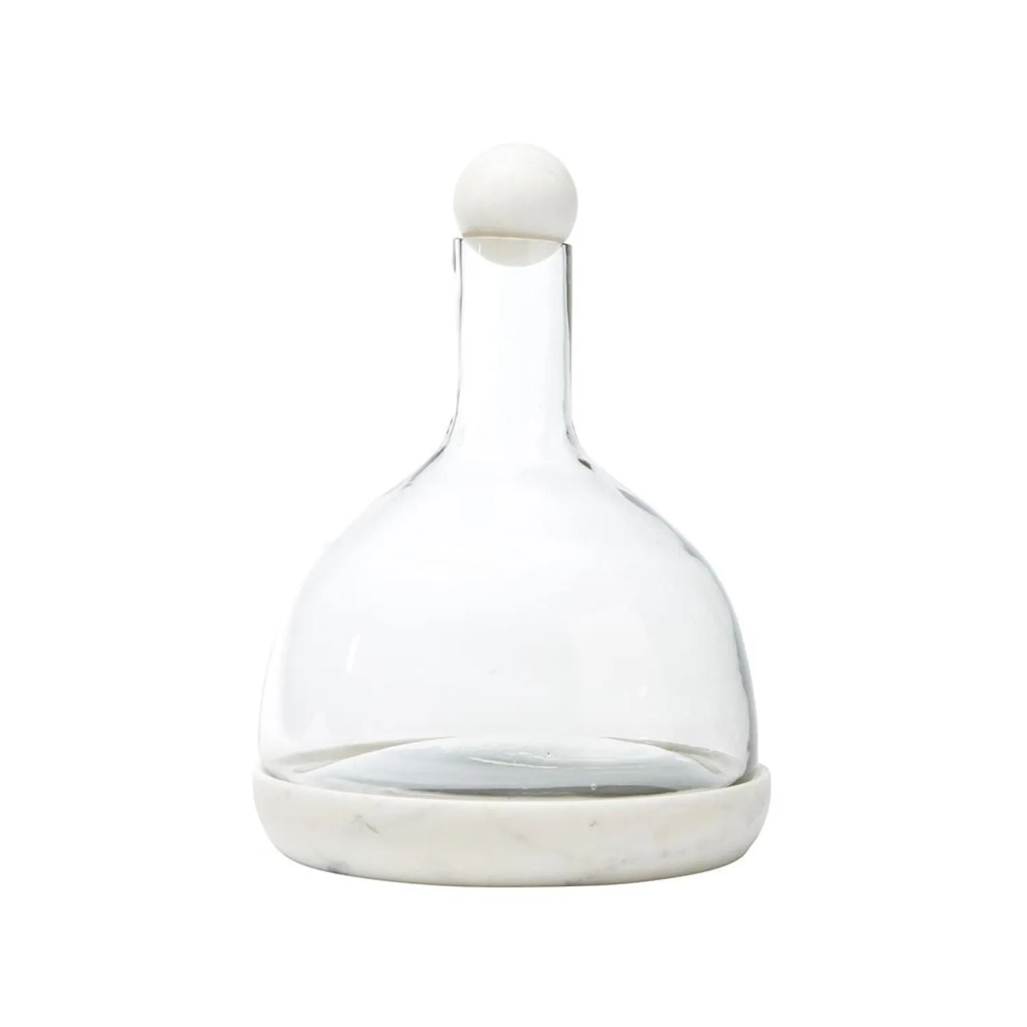Glass Decanter w/ Marble Lid