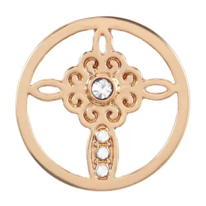 Gold Flower Cross - Final Sale