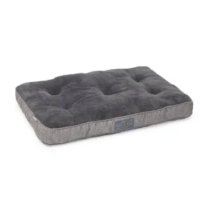 Grey Hessian & Plush Boxed Duvet Dog Mattress