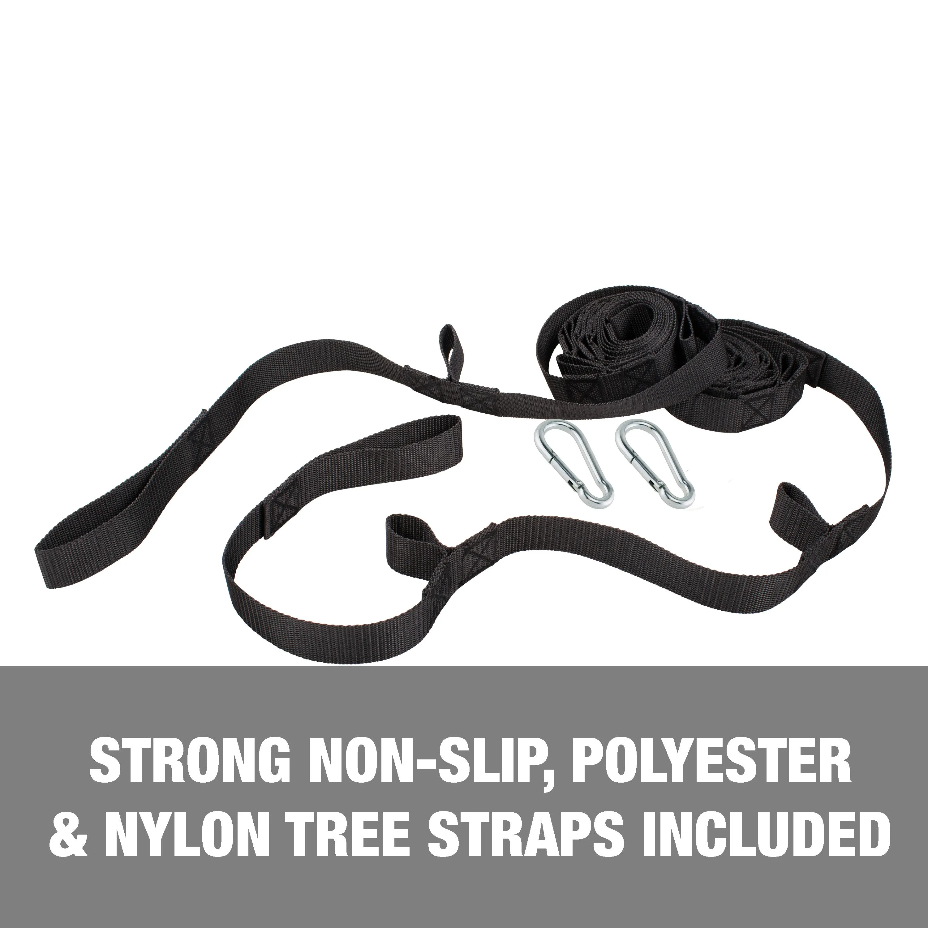 Hammock in a Bag w/ Carabiners and Tree Straps | 54-in. Wide | Weather Resistant |  350 Lb. Capacity