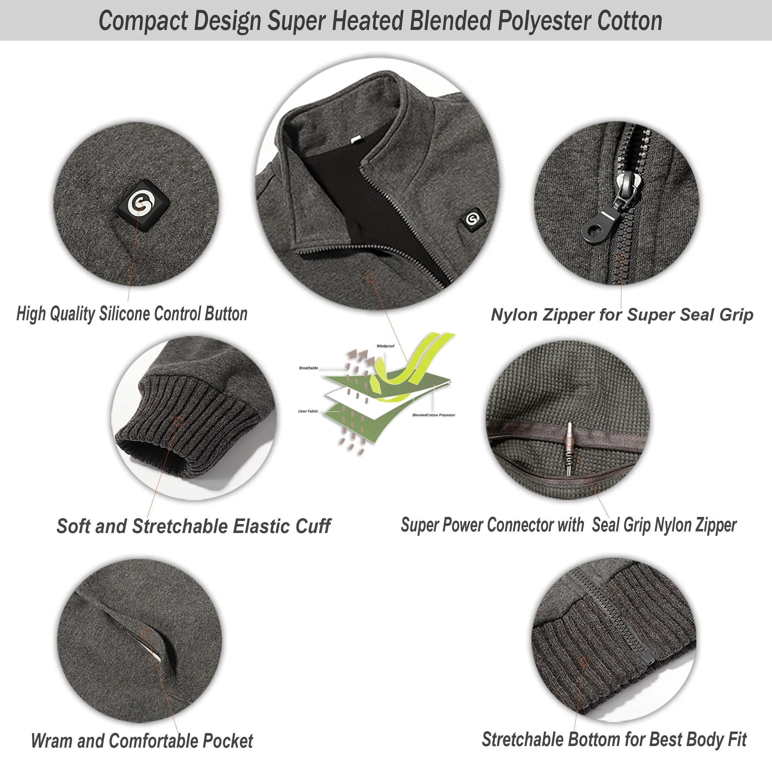 Heated Jacket - Quick Heating for Ultimate Warmth