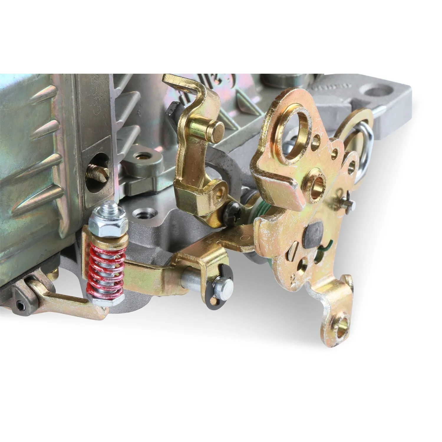 Holley Street/Strip Model 4160 750 CFM 4-Barrel Carburetor - Square Bore - Manual Choke - Vacuum Secondary - Dual Inlet - Gold Chromate