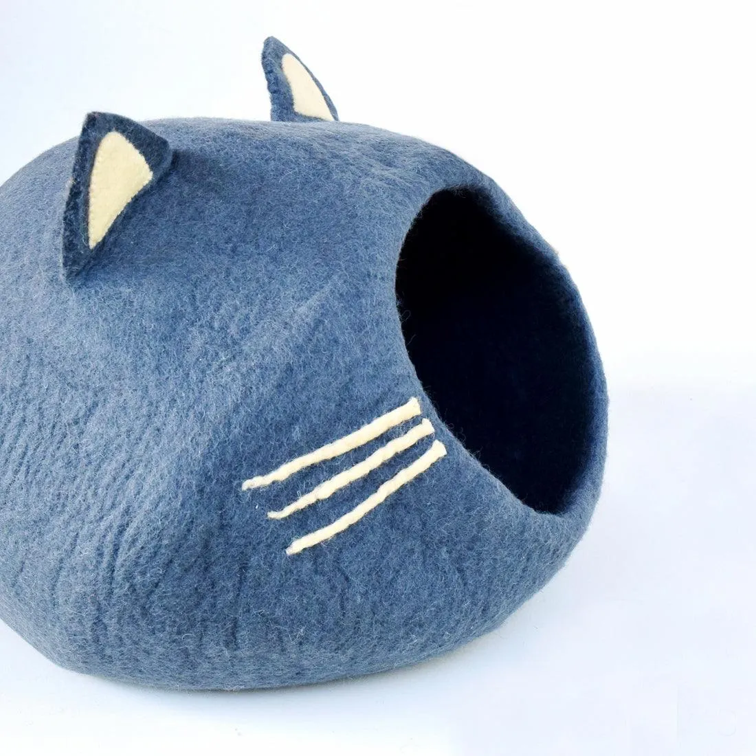 Large Cat Cave - Cat Head Dark Grey