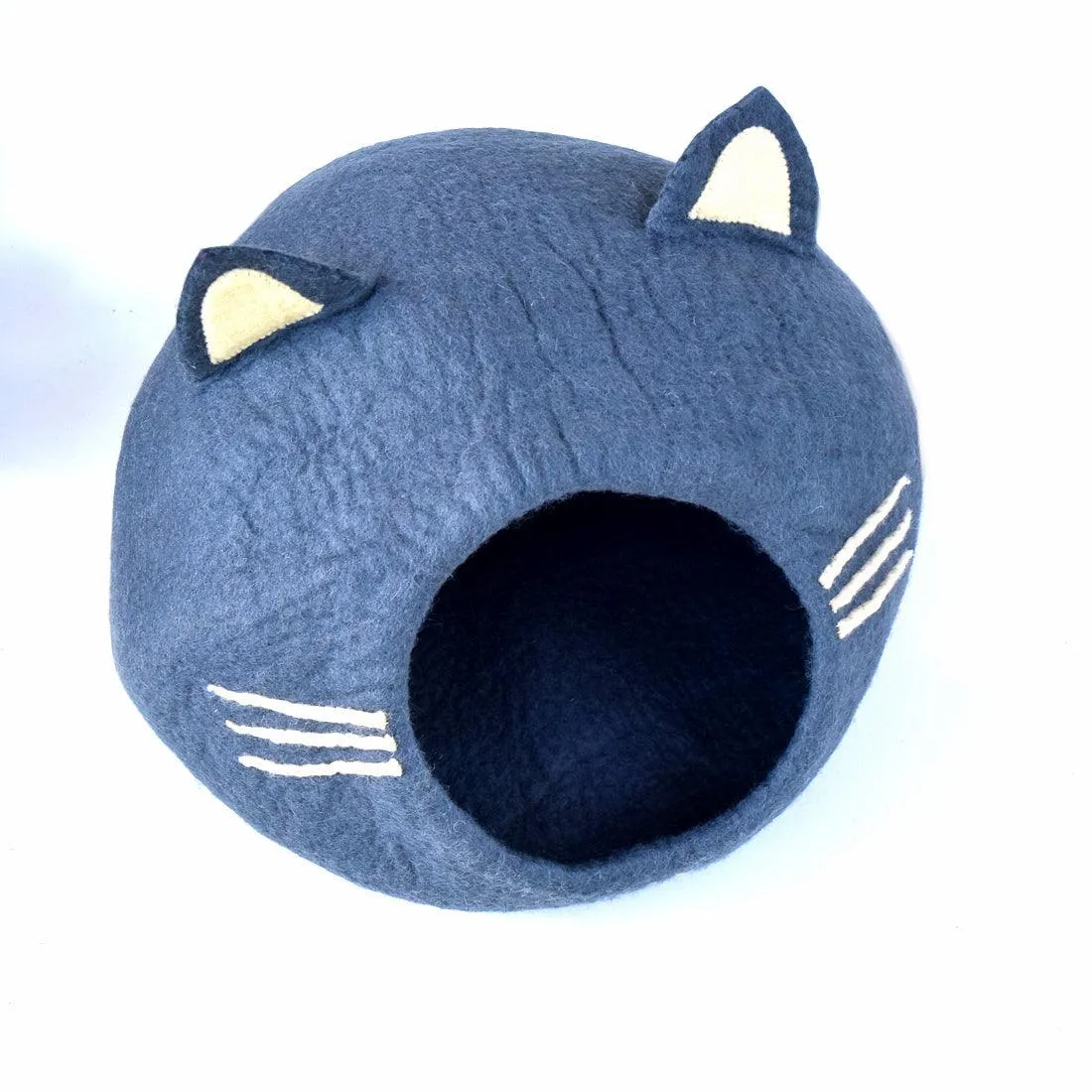Large Cat Cave - Cat Head Dark Grey